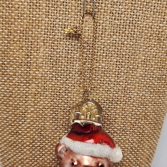 Thomas Pacconi Classics Teddy Bear Santa Blown Glass Christmas 2002 Collection - Picture 6 of 8